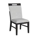 Transcend - Dining Side Chair With Fabric (Set of 2) - Charcoal And Light Gray – Chair Sets by Elements International at Furniture Wholesale Plus , Nashville furniture store
