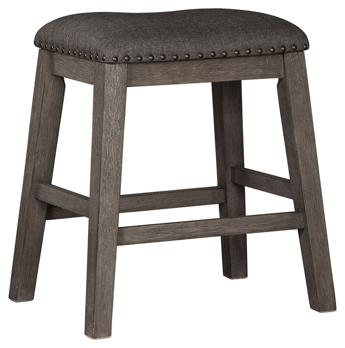 Caitbrook - Upholstered Stool (Set of 2) - Gray – Stool Sets by Signature Design by Ashley® at Furniture Wholesale Plus , Nashville furniture store