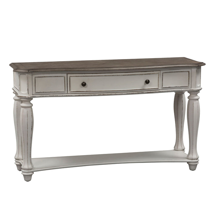 Magnolia Manor - Sofa Table - Antique White – Sofa Tables by Liberty Furniture at Furniture Wholesale Plus , Nashville furniture store