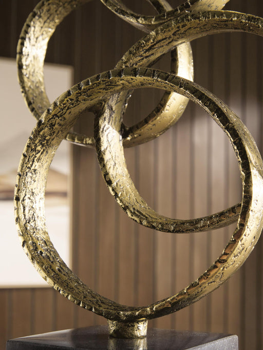 Wellcott - Sculpture - Gold Finish / Black – Sculptures & Figurines by Signature Design by Ashley® at Furniture Wholesale Plus , Nashville furniture store