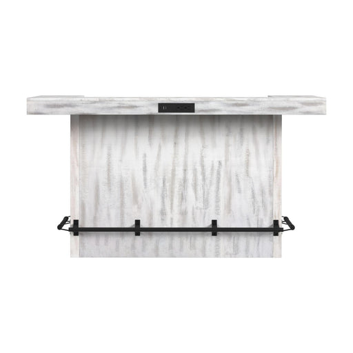 Rogen Rustic - Bar Table With Ice Tray, USB And Power - Rustic White – Bar Tables by Elements International at Furniture Wholesale Plus , Nashville furniture store