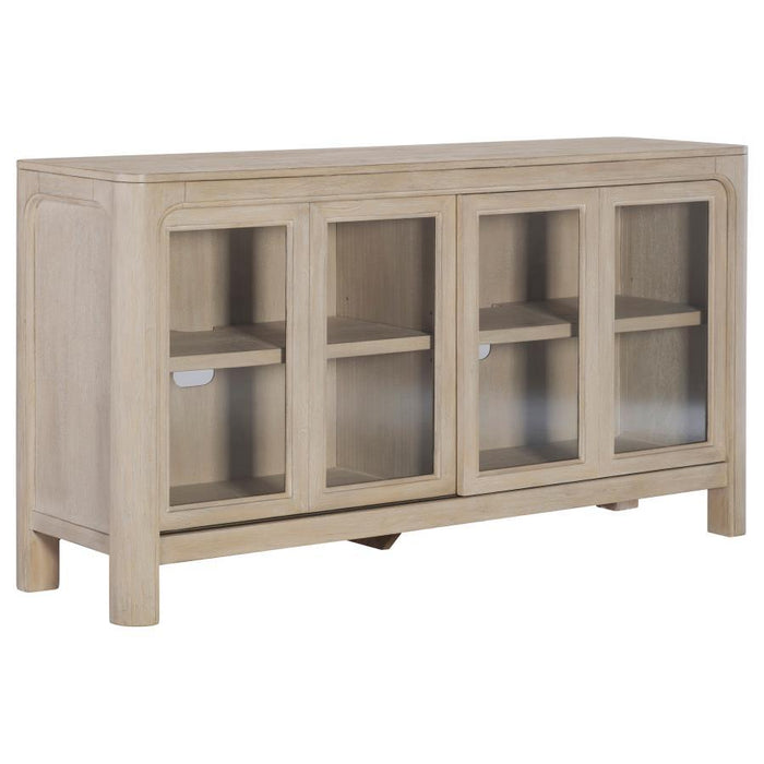 Solano - Sliding Door Dining Sideboard Server - Weathered Mango – Sideboards by Coaster Fine Furniture at Furniture Wholesale Plus , Nashville furniture store