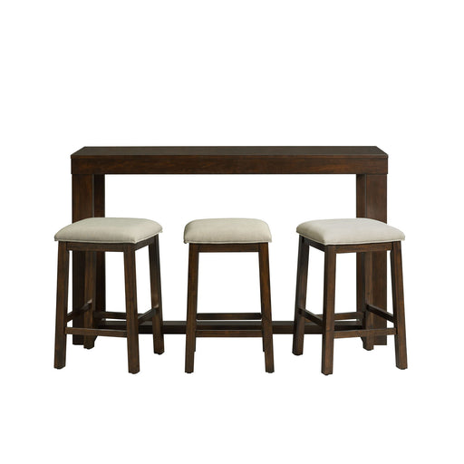 Hardy - Multipurpose Bar Table Set - Dark Walnut – 4 Piece Dining Room Sets by Elements International at Furniture Wholesale Plus , Nashville furniture store
