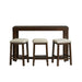 Hardy - Multipurpose Bar Table Set - Dark Walnut – 4 Piece Dining Room Sets by Elements International at Furniture Wholesale Plus , Nashville furniture store