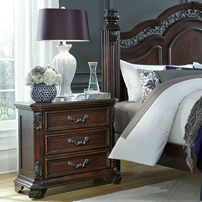 Messina Estates - 3 Drawer Nightstand - Cognac – Accent Nightstands by Liberty Furniture at Furniture Wholesale Plus , Nashville furniture store