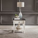 Allyson Park - Drawer End Table - Wirebrushed White / Charcoal – End Tables by Liberty Furniture at Furniture Wholesale Plus , Nashville furniture store