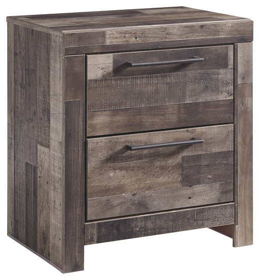 Derekson - Two Drawer Night Stand - Multi Gray – Accent Nightstands by Benchcraft® at Furniture Wholesale Plus , Nashville furniture store