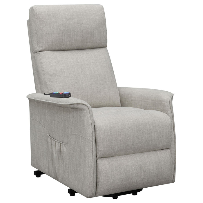 Herrera Power Lift Recliner with Wired Remote Beige - Premium Recliner from Coaster Z2 Standard - Just $598! Shop now at Furniture Wholesale Plus  We are the best furniture store in Nashville, Hendersonville, Goodlettsville, Madison, Antioch, Mount Juliet, Lebanon, Gallatin, Springfield, Murfreesboro, Franklin, Brentwood