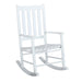 Annie Slat Back Wooden Rocking Chair White - Premium Rocking Chair from Coaster Z2 Standard - Just $118! Shop now at Furniture Wholesale Plus  We are the best furniture store in Nashville, Hendersonville, Goodlettsville, Madison, Antioch, Mount Juliet, Lebanon, Gallatin, Springfield, Murfreesboro, Franklin, Brentwood