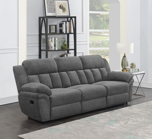 Bahrain Upholstered Motion Sofa Charcoal - Premium Sofa from Coaster Z2 Standard - Just $1254! Shop now at Furniture Wholesale Plus  We are the best furniture store in Nashville, Hendersonville, Goodlettsville, Madison, Antioch, Mount Juliet, Lebanon, Gallatin, Springfield, Murfreesboro, Franklin, Brentwood