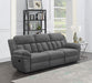 Bahrain Upholstered Motion Sofa Charcoal - Premium Sofa from Coaster Z2 Standard - Just $1254! Shop now at Furniture Wholesale Plus  We are the best furniture store in Nashville, Hendersonville, Goodlettsville, Madison, Antioch, Mount Juliet, Lebanon, Gallatin, Springfield, Murfreesboro, Franklin, Brentwood