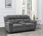 Bahrain Upholstered Power Loveseat with Console Charcoal - Premium Loveseat from Coaster Z2 Standard - Just $1386! Shop now at Furniture Wholesale Plus  We are the best furniture store in Nashville, Hendersonville, Goodlettsville, Madison, Antioch, Mount Juliet, Lebanon, Gallatin, Springfield, Murfreesboro, Franklin, Brentwood