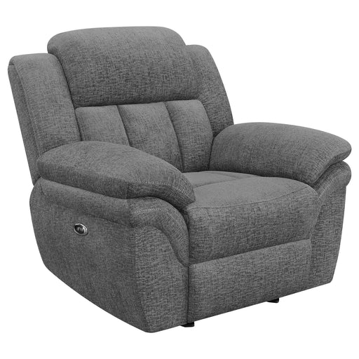 Bahrain Upholstered Power Glider Recliner Charcoal - Premium Recliner from Coaster Z2 Standard - Just $718! Shop now at Furniture Wholesale Plus  We are the best furniture store in Nashville, Hendersonville, Goodlettsville, Madison, Antioch, Mount Juliet, Lebanon, Gallatin, Springfield, Murfreesboro, Franklin, Brentwood