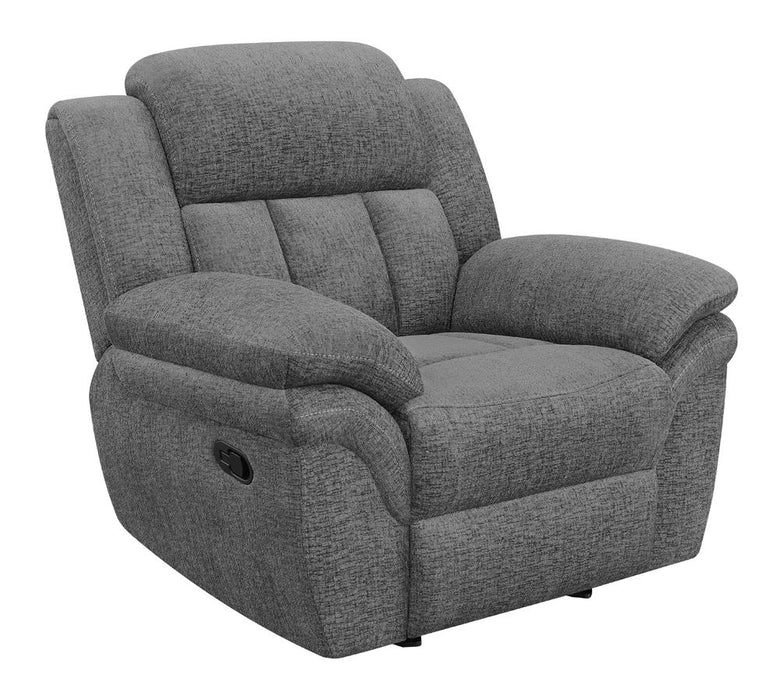 Bahrain Upholstered Glider Recliner Charcoal - Premium Recliner from Coaster Z2 Standard - Just $558! Shop now at Furniture Wholesale Plus  We are the best furniture store in Nashville, Hendersonville, Goodlettsville, Madison, Antioch, Mount Juliet, Lebanon, Gallatin, Springfield, Murfreesboro, Franklin, Brentwood