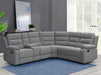 David 3-piece Upholstered Motion Sectional with Pillow Arms Smoke - Premium Sectional from Coaster Z2 Standard - Just $1558! Shop now at Furniture Wholesale Plus  We are the best furniture store in Nashville, Hendersonville, Goodlettsville, Madison, Antioch, Mount Juliet, Lebanon, Gallatin, Springfield, Murfreesboro, Franklin, Brentwood