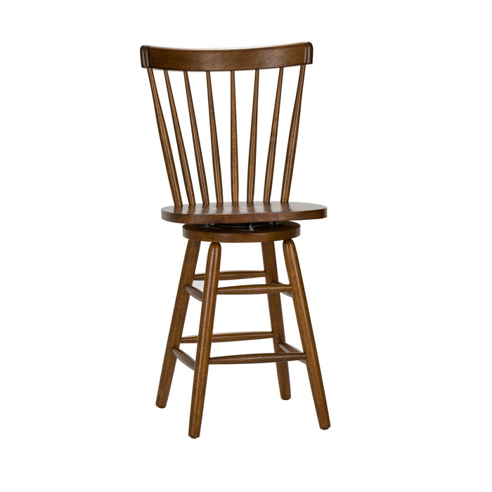 Creations - Swivel Counter Chair - Tobacco – Counter Chairs by Liberty Furniture at Furniture Wholesale Plus , Nashville furniture store