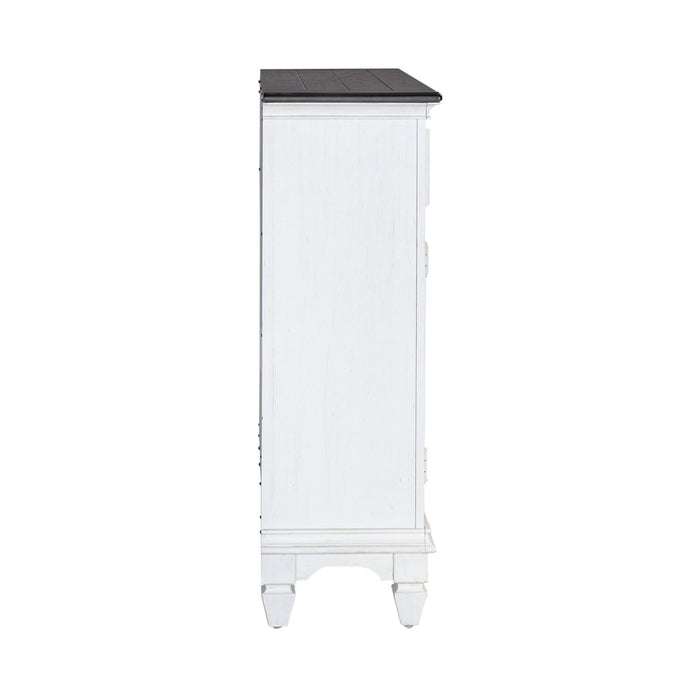 Allyson Park - Accent Hall Console - Wirebrushed White / Charcoal – Console Tables by Liberty Furniture at Furniture Wholesale Plus , Nashville furniture store