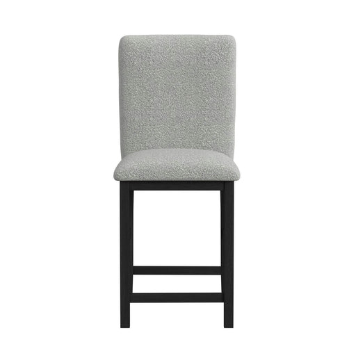 Portland - Square Back Fabric Barstool (Set of 2) - Gray / Black – Stool Sets by Elements International at Furniture Wholesale Plus , Nashville furniture store
