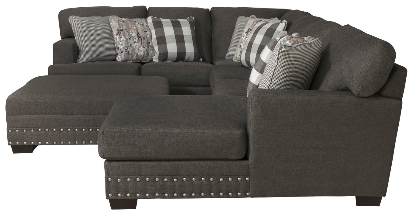 Crawford - Sectional With Cocktail Ottoman – 2 Piece Living Room Sets by Jackson at Furniture Wholesale Plus , Nashville furniture store