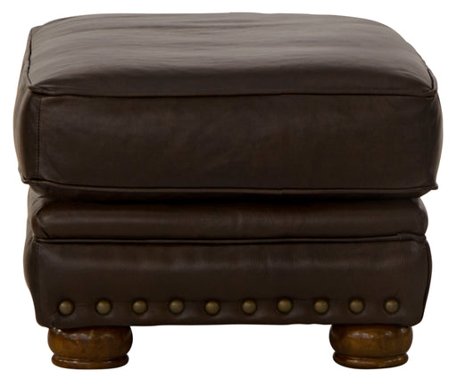 Roberto - Leather Ottoman - Cocoa – Upholstered Ottomans by Jackson at Furniture Wholesale Plus , Nashville furniture store