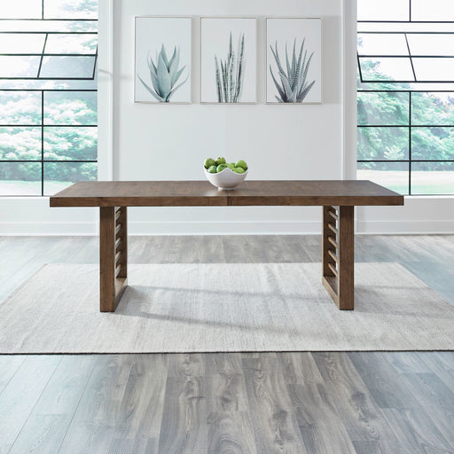Shaker Lakes - Double Pedestal Table Set - Harvest Brown – Dining Tables with Extensions by Liberty Furniture at Furniture Wholesale Plus , Nashville furniture store