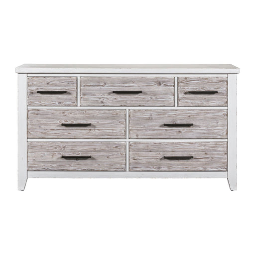 Backroads - 7 Drawer Dresser - Weathered White – Dressers by Liberty Furniture at Furniture Wholesale Plus , Nashville furniture store