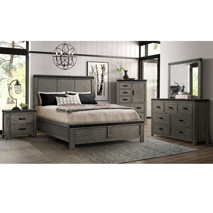 Wade - 5-Drawer Gentlemen Chest - Black Finish – Gentleman’s Chests by Elements International at Furniture Wholesale Plus , Nashville furniture store