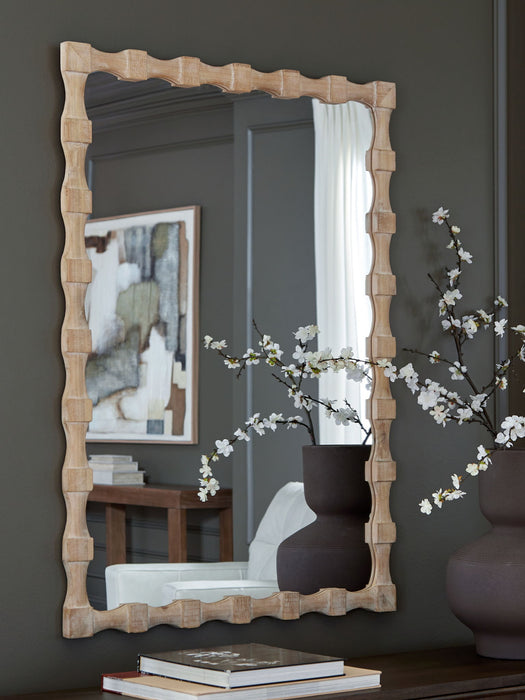 Acelmore - Accent Mirror - Light Brown – Accent Mirrors by Signature Design by Ashley® at Furniture Wholesale Plus , Nashville furniture store