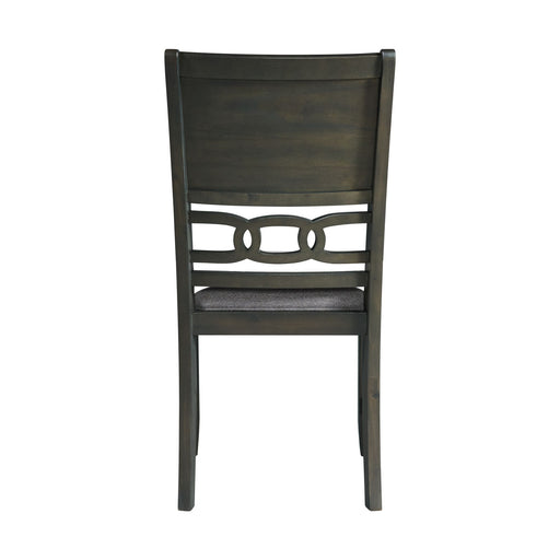 Amherst - Dining Side Chair With Fabric Cushion Side Stretcher (Set of 2) - Gray Finish – Chair Sets by Elements International at Furniture Wholesale Plus , Nashville furniture store