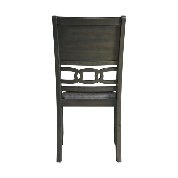 Amherst - Dining Side Chair With Fabric Cushion Side Stretcher (Set of 2) - Gray Finish – Chair Sets by Elements International at Furniture Wholesale Plus , Nashville furniture store