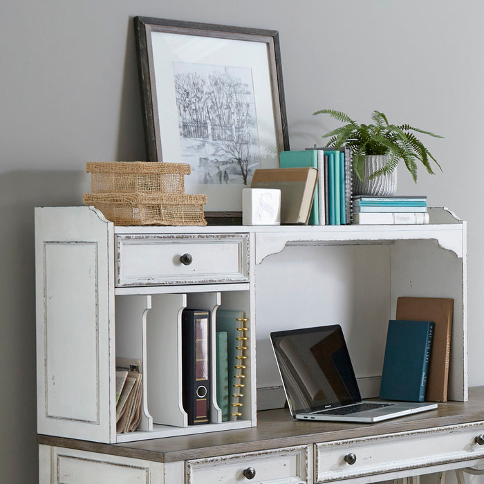 Magnolia Manor - Hutch - Antique White – Hutches by Liberty Furniture at Furniture Wholesale Plus , Nashville furniture store