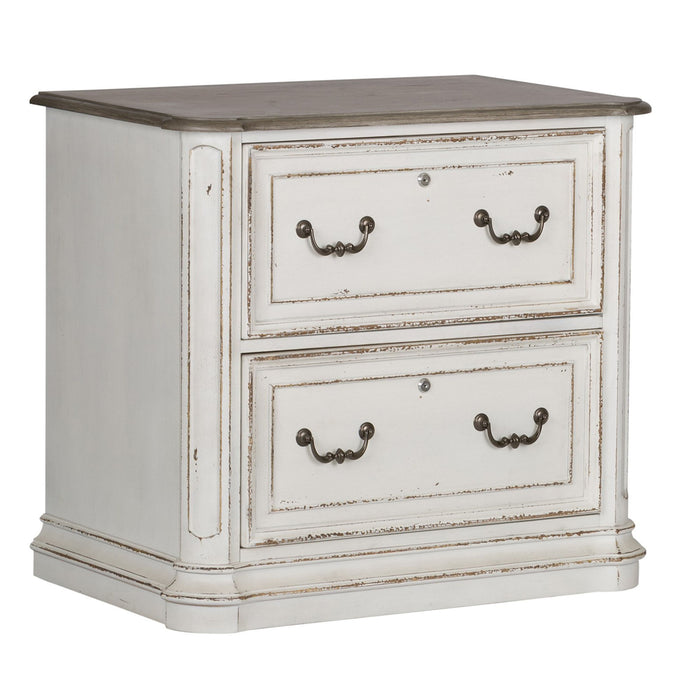 Magnolia Manor - Jr Executive Media Lateral File - Antique White – Filing Cabinets by Liberty Furniture at Furniture Wholesale Plus , Nashville furniture store