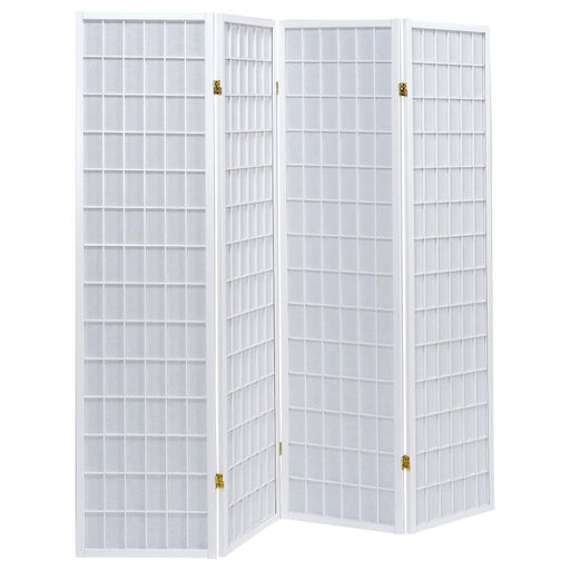 Roberto - 4-Panel Room Divider Folding Shoji Screen - Premium Room Dividers from CoasterEveryday - Just $149! Shop now at Furniture Wholesale Plus  We are the best furniture store in Nashville, Hendersonville, Goodlettsville, Madison, Antioch, Mount Juliet, Lebanon, Gallatin, Springfield, Murfreesboro, Franklin, Brentwood