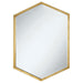 Bledel - Hexagonal Wall Mirror - Gold – Wall Mirrors by CoasterEveryday at Furniture Wholesale Plus , Nashville furniture store