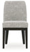 Burkhaus - Dining UPH Side Chair (Set of 2) - Beige / Dark Brown – Chair Sets by Signature Design by Ashley® at Furniture Wholesale Plus , Nashville furniture store