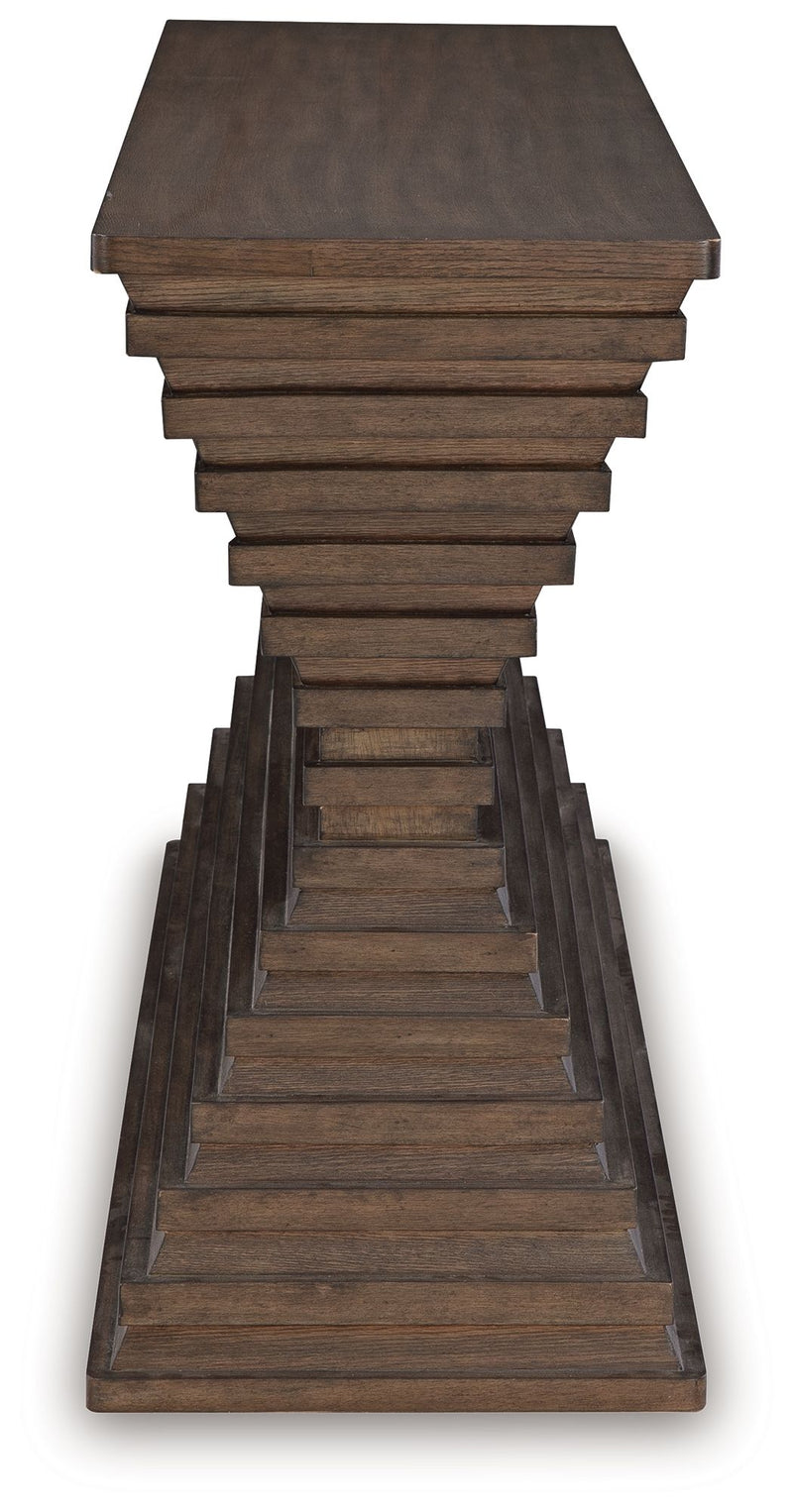 Hannodream - Sofa Table - Warm Brown – Sofa Tables by Signature Design by Ashley® at Furniture Wholesale Plus , Nashville furniture store