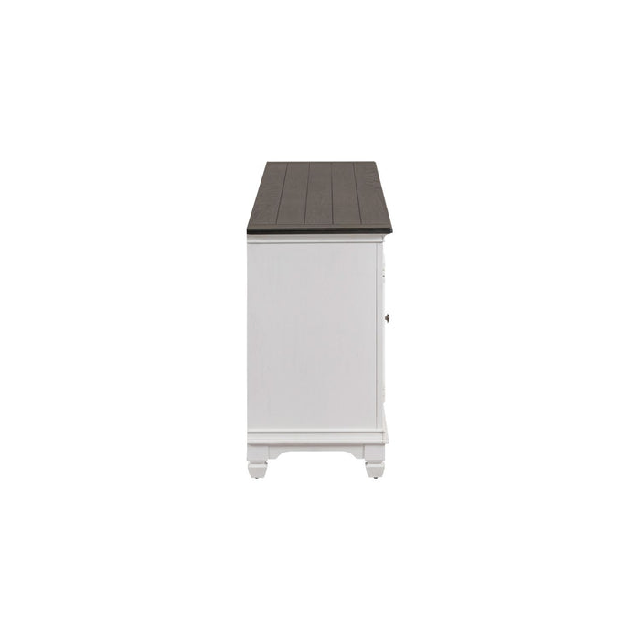 Fireplace TV Consoles - 417 80" Console With Fire FTS - White – Fireplace TV Stands by Liberty Furniture at Furniture Wholesale Plus , Nashville furniture store