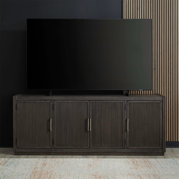 Modern Edge - 77" TV Console - Caffe – TV Stands by Liberty Furniture at Furniture Wholesale Plus , Nashville furniture store