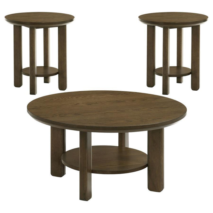 Ottowa - Round Wood Coffee Table Set – Table Sets by Coaster Fine Furniture at Furniture Wholesale Plus , Nashville furniture store
