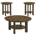 Ottowa - Round Wood Coffee Table Set – Table Sets by Coaster Fine Furniture at Furniture Wholesale Plus , Nashville furniture store