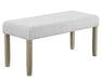 Hazel - Bench - Wired White – Dining Benches by Crown Mark at Furniture Wholesale Plus , Nashville furniture store