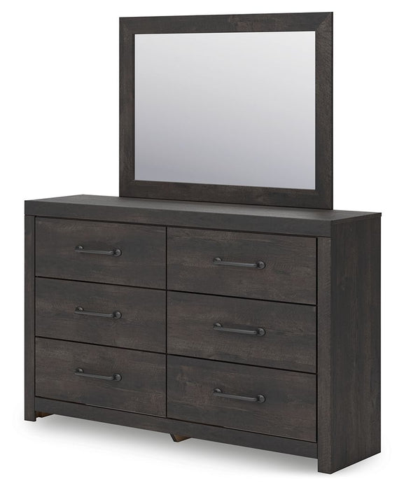 Hollivern - Dresser And Mirror - Dark Gray – Dresser & Mirror by Signature Design by Ashley® at Furniture Wholesale Plus , Nashville furniture store
