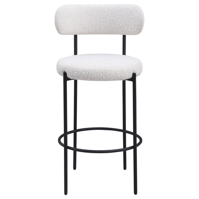 Viola - Boucle Upholstered Bar Stool (Set of 2) - Premium Stool Sets from Coaster Fine Furniture - Just $419! Shop now at Furniture Wholesale Plus  We are the best furniture store in Nashville, Hendersonville, Goodlettsville, Madison, Antioch, Mount Juliet, Lebanon, Gallatin, Springfield, Murfreesboro, Franklin, Brentwood