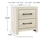 Cambeck - Two Drawer Night Stand - Whitewash – Accent Nightstands by Signature Design by Ashley® at Furniture Wholesale Plus , Nashville furniture store