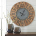 Payson - Wall Clock - Antique Gray / Natural – Wall Clocks by Signature Design by Ashley® at Furniture Wholesale Plus , Nashville furniture store