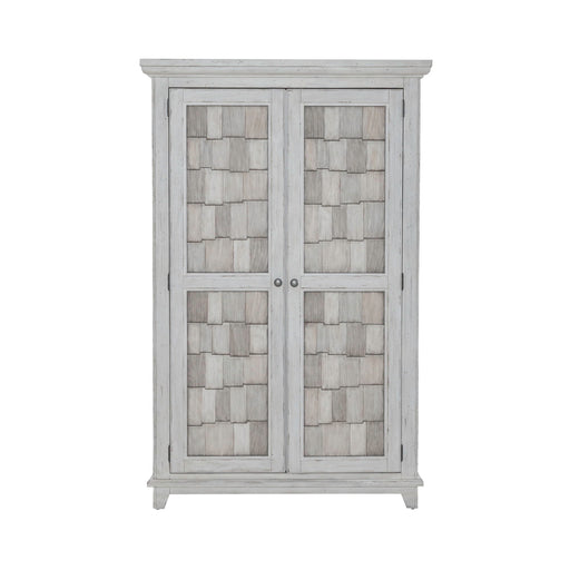 River Place - Armoire - Riverstone White & Tobacco – Wardrobes by Liberty Furniture at Furniture Wholesale Plus , Nashville furniture store