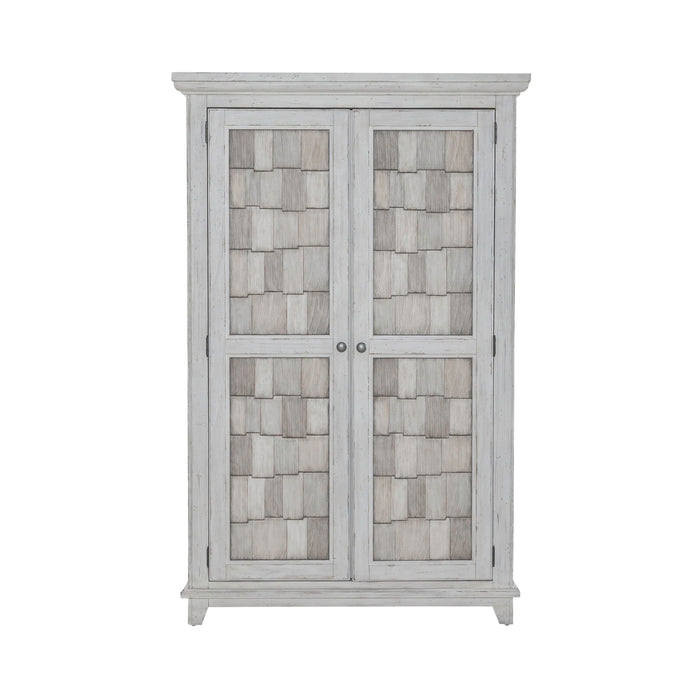 River Place - Armoire - Riverstone White & Tobacco – Wardrobes by Liberty Furniture at Furniture Wholesale Plus , Nashville furniture store