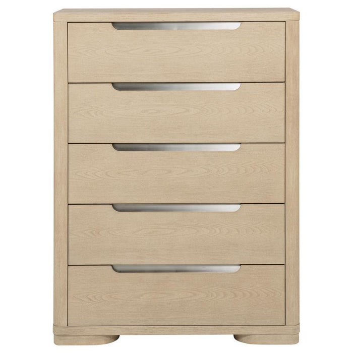 Ladera - 5-Drawer Bedroom Chest Of Drawers - Light Elm – Accent Chests by Coaster Fine Furniture at Furniture Wholesale Plus , Nashville furniture store
