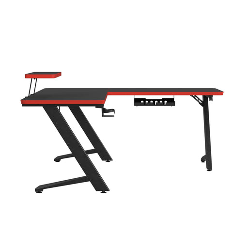 Waterside - L-Shape Desk - Black – Corner Desks by Elements International at Furniture Wholesale Plus , Nashville furniture store