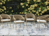Orchard Beach - Arm Chair With Cushion (Set of 4) - Beige – Chair Sets by Signature Design by Ashley® at Furniture Wholesale Plus , Nashville furniture store